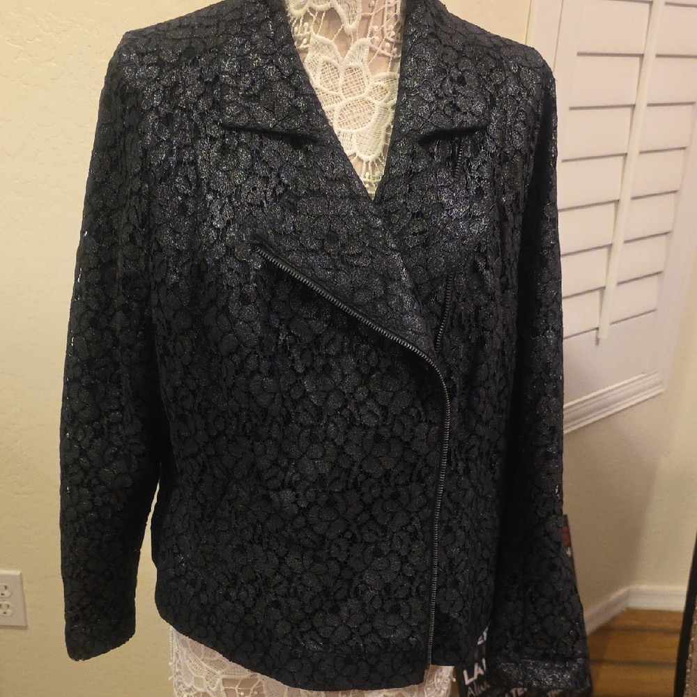 Lane Bryant Black Lace Blazer